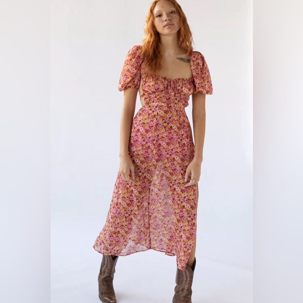 For Love and Lemons Felicia Midi Dress